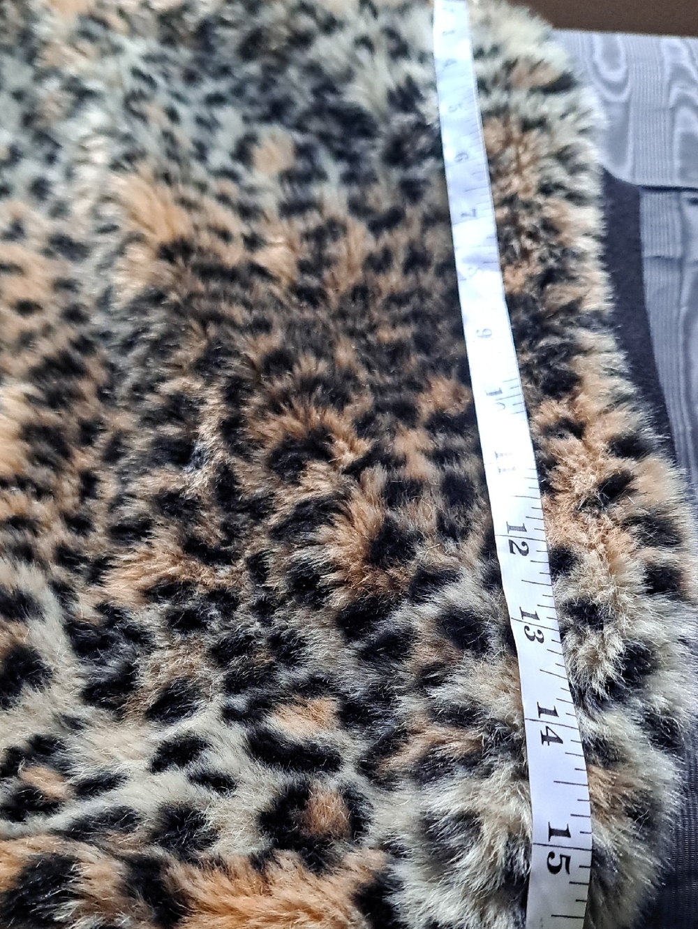 Skies Are Blue Leopard Print Faux Fur Bomber Jacket - Brown/Tan/Black - Picture 11 of 12